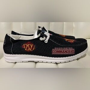 Washington commanders NFL Hey Dudes Men’s 9/Womens 10.5-11